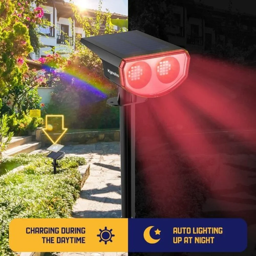 Solar Color Spot‎ Lights Outdoor 9 Lighting Modes Halloween Christmas 38 LED
